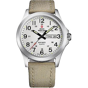 Swiss military chrono Quartz Analog Man Watch with Nylon Bracelet SMP36040.06