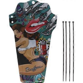 Gardes-boue VTT avant et arrire universels pour vlo pliant descente. couleur beaut