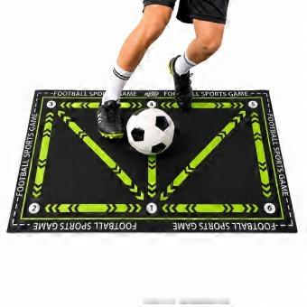 Voetbalmat voor kinderen, 60 x 90 cm, kicktrack trainingshulp voor dribbling