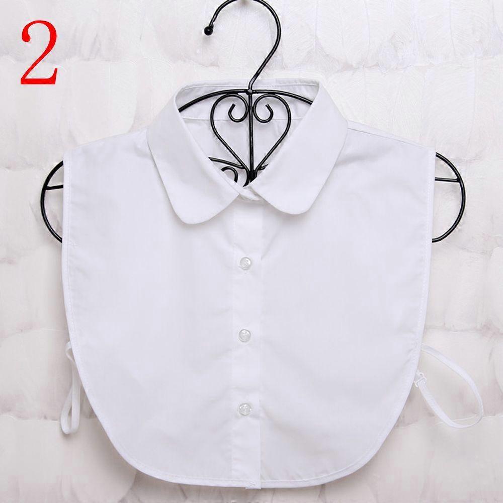 Women's Solid Color Blouse with Lace Collars