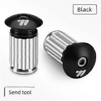 WEST BIKING Bicycle Handlebar End Plugs Aluminum Alloy MTB Road Bike Grip Cover Multi-color Handlebar End Cap Cycling Accessorie