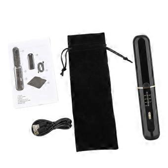 Rechargeable Hair Straightening and Curling Comb, Cordless Styling Tool with 3 Selectable Temperatures, Comb-Style Teeth, and Automatic Shutoff