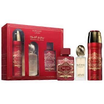 Badee Al Oud Sublime Gift Set EDP 100 ml, Deo Spray 200 ml a vlasová mlha 50 ml 100ml