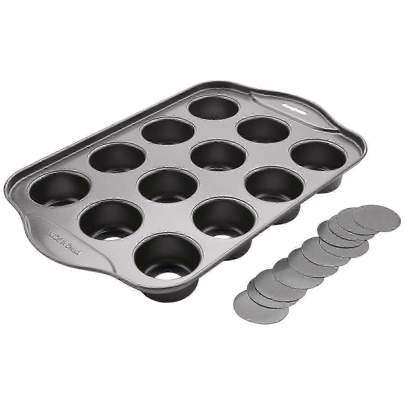 12-Cavity Removable-Bottom Baking Pan