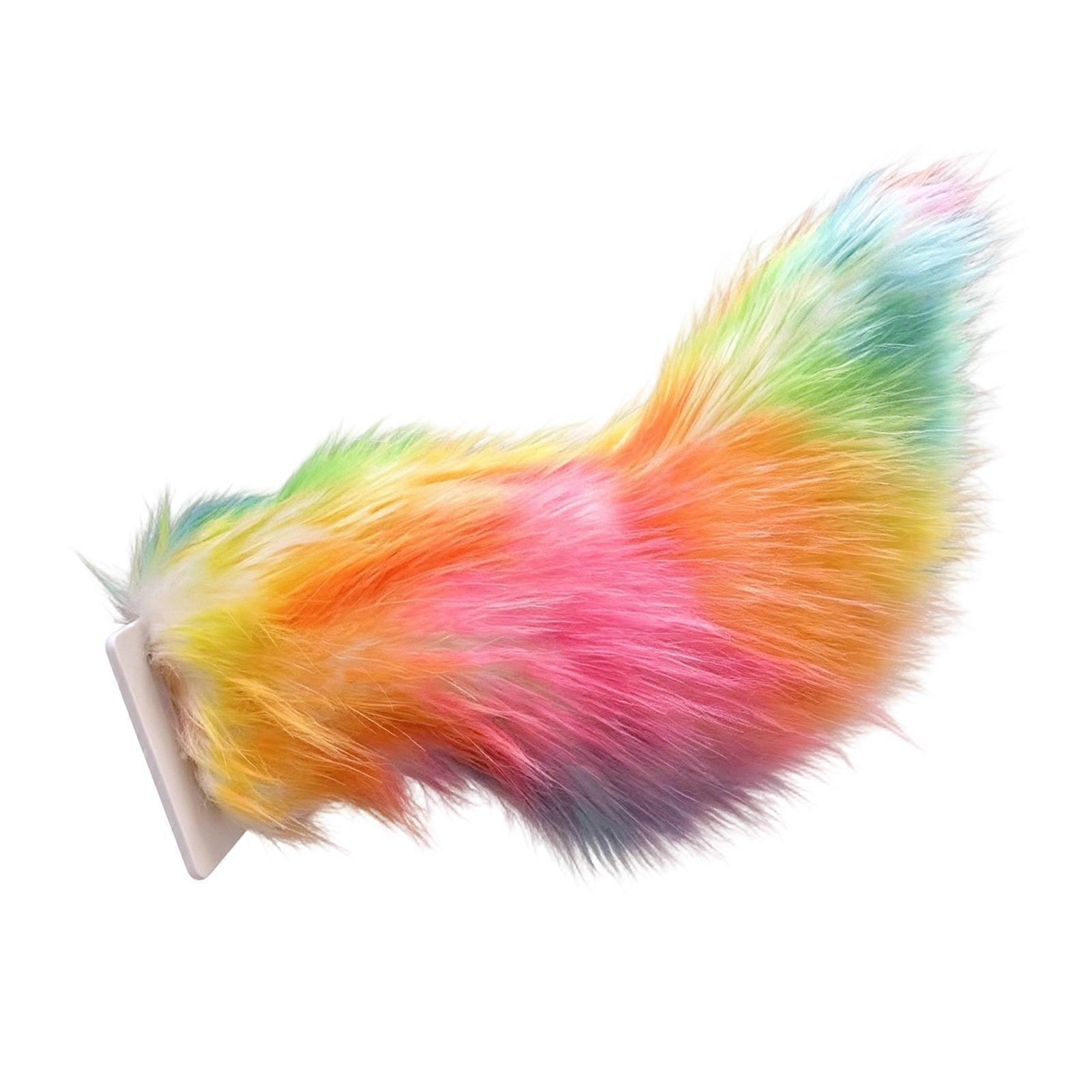 Realistic Plush Wagging Tail with Three Interactive Modes for Car Decor