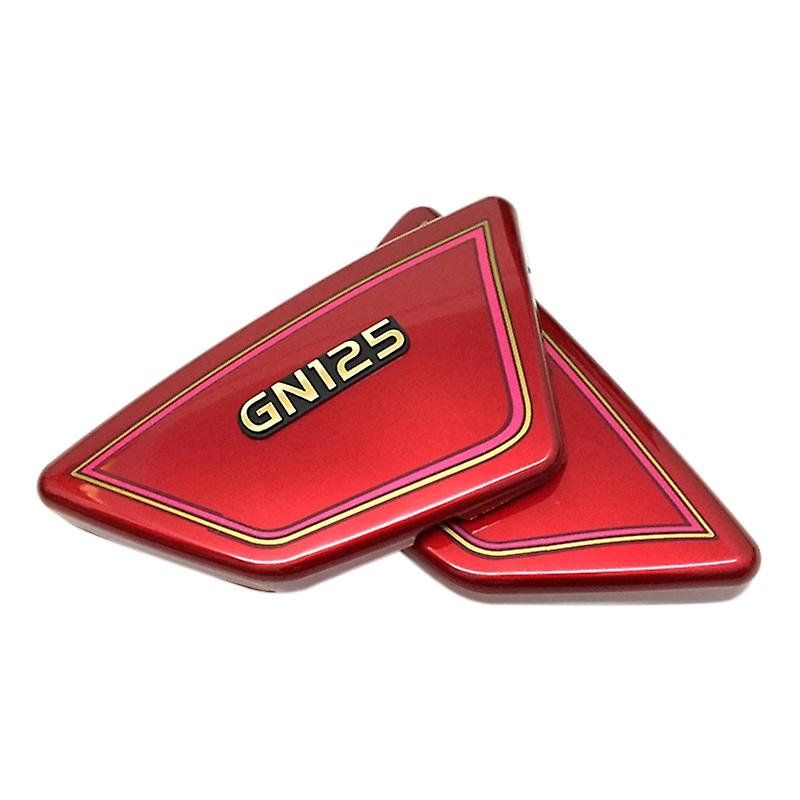 Red Motorcycle Battery Side Cover Frame Side Covers Panels for GN125 GN 125
