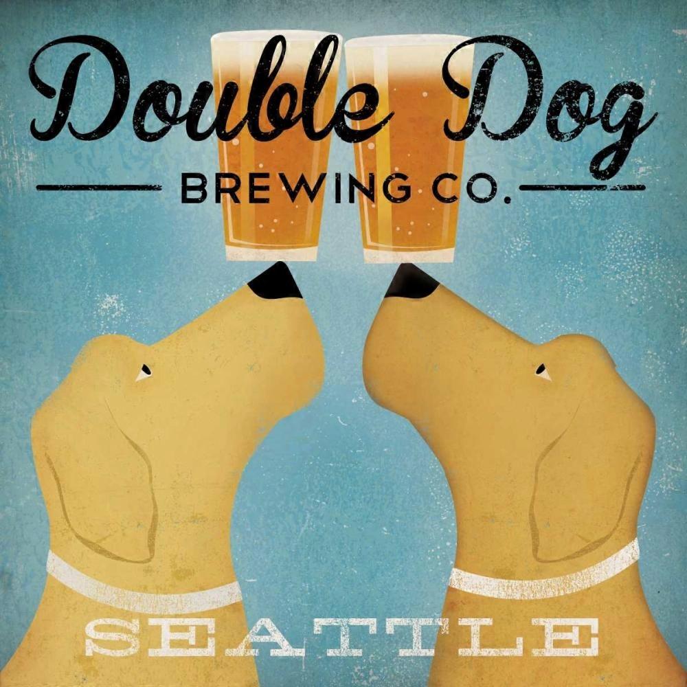 Double Dog Brewing Co Seattle Poster