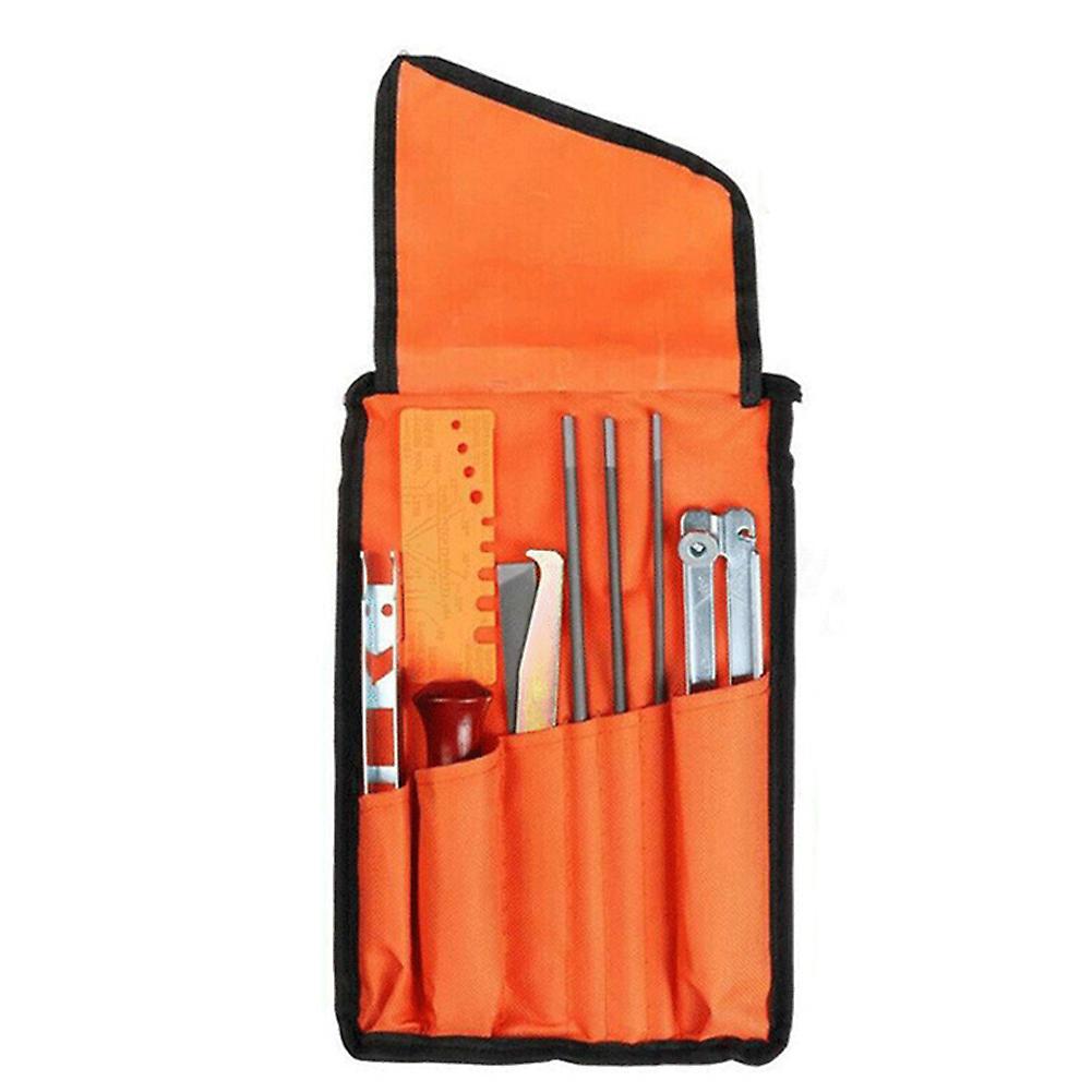 Chain Saw Sharpening Kit Sharpener Guide File Storage Bag Tool Set Woodworking