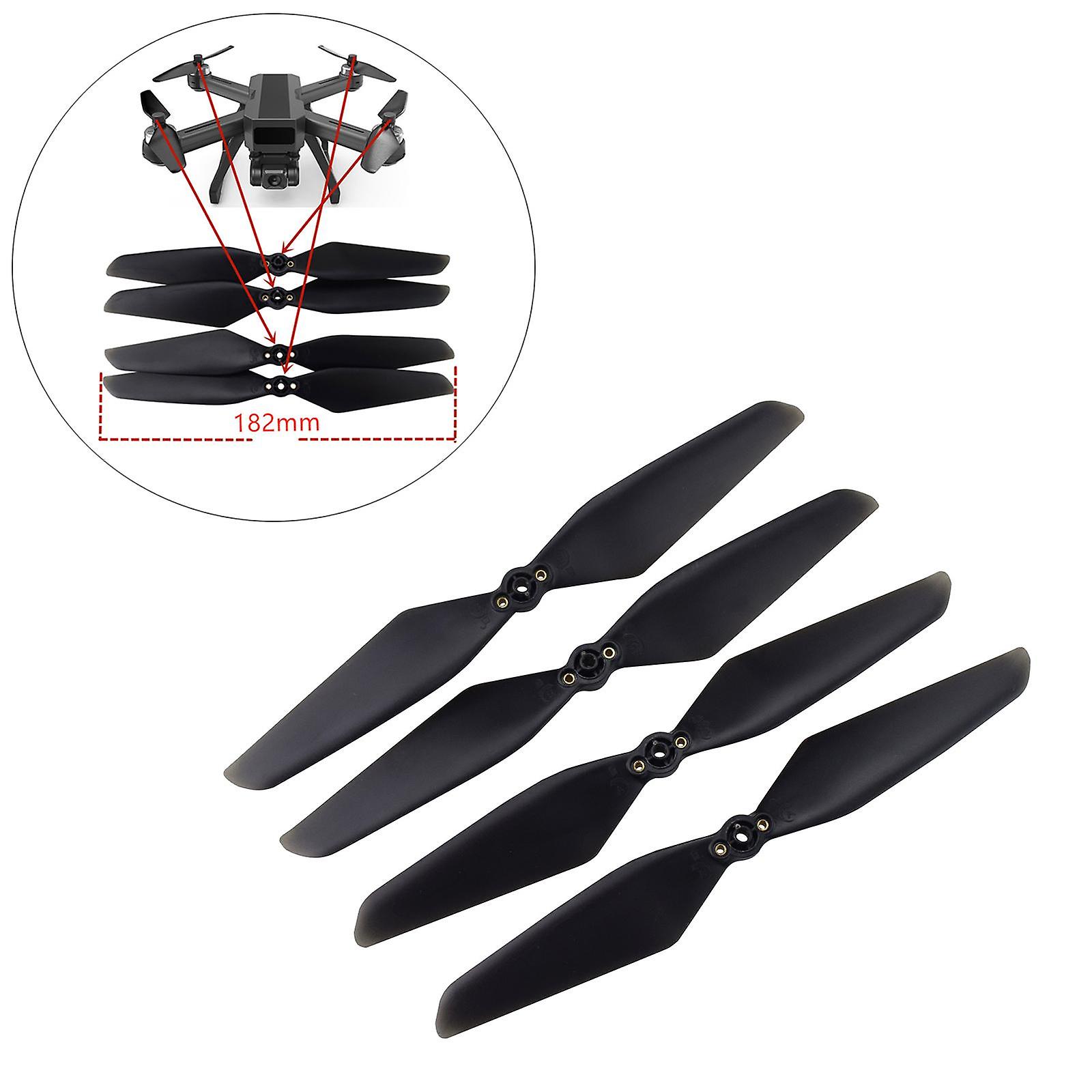 4Pcs Quick Release Foldable Propeller for D15 MJX B20 Bugs 20 Black