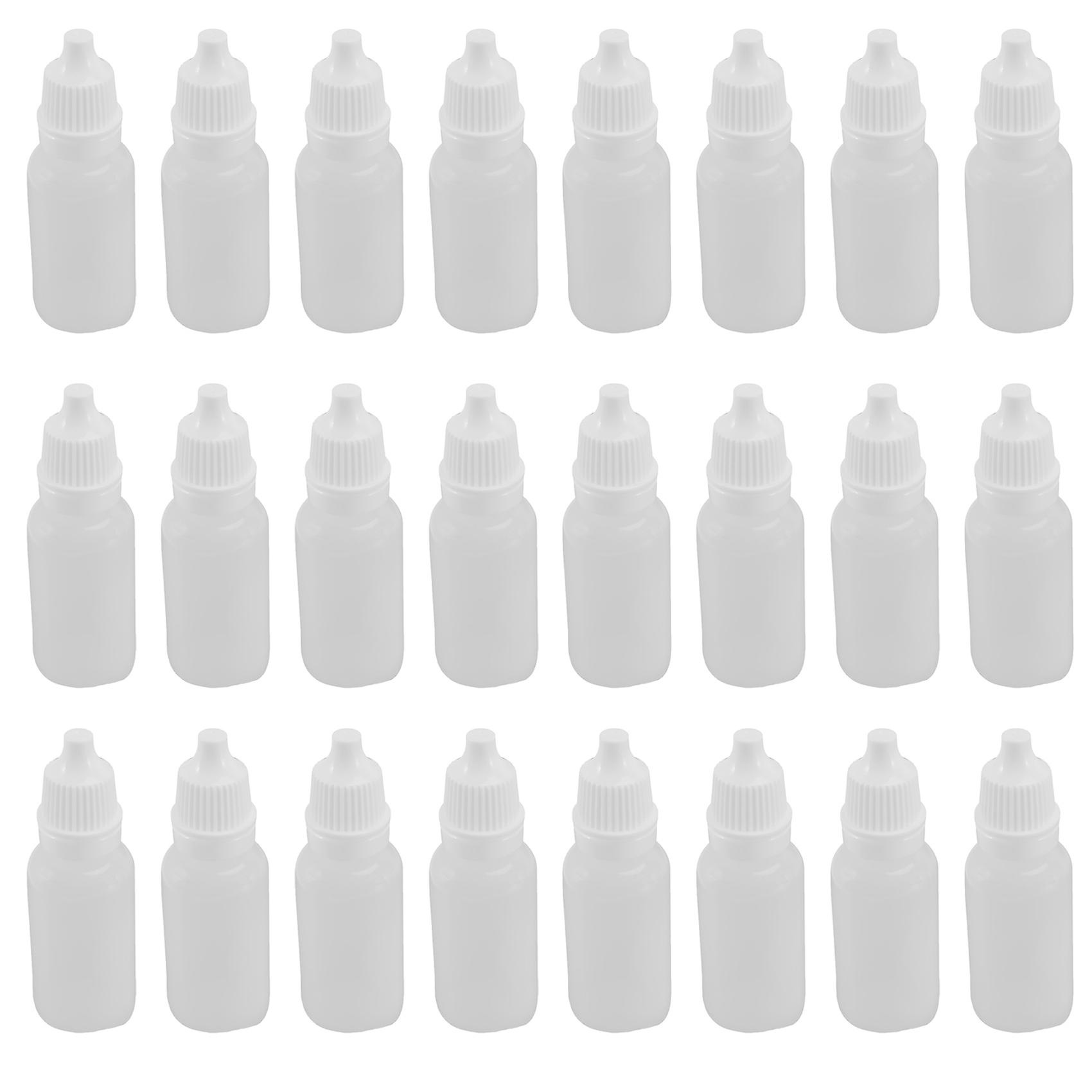 100PCS 15Ml Empty Plastic Squeezable Dropper Bottles Eye Liquid Dropper Refillable Bottles