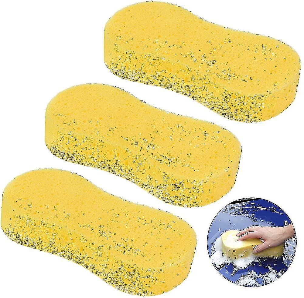 3pcs Durable And Super Absorbent Car Wash Sponge