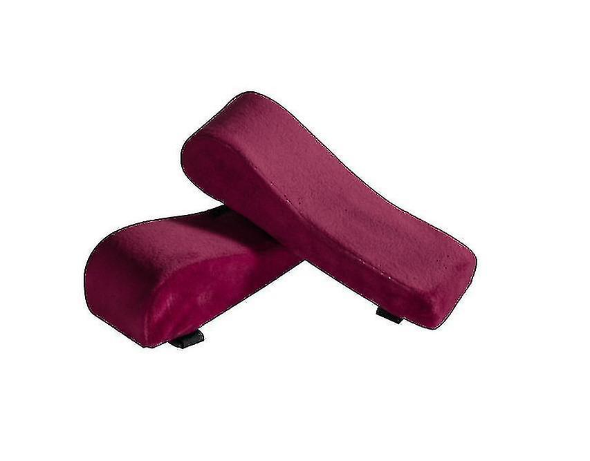 Chair Armrest With Memory Foam Elbow Pillow For Forearm Decompression (wine Red)