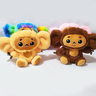 Tscheburaschka Aufnäher Orange - Russischer Zeichentrick Held 7x6cm