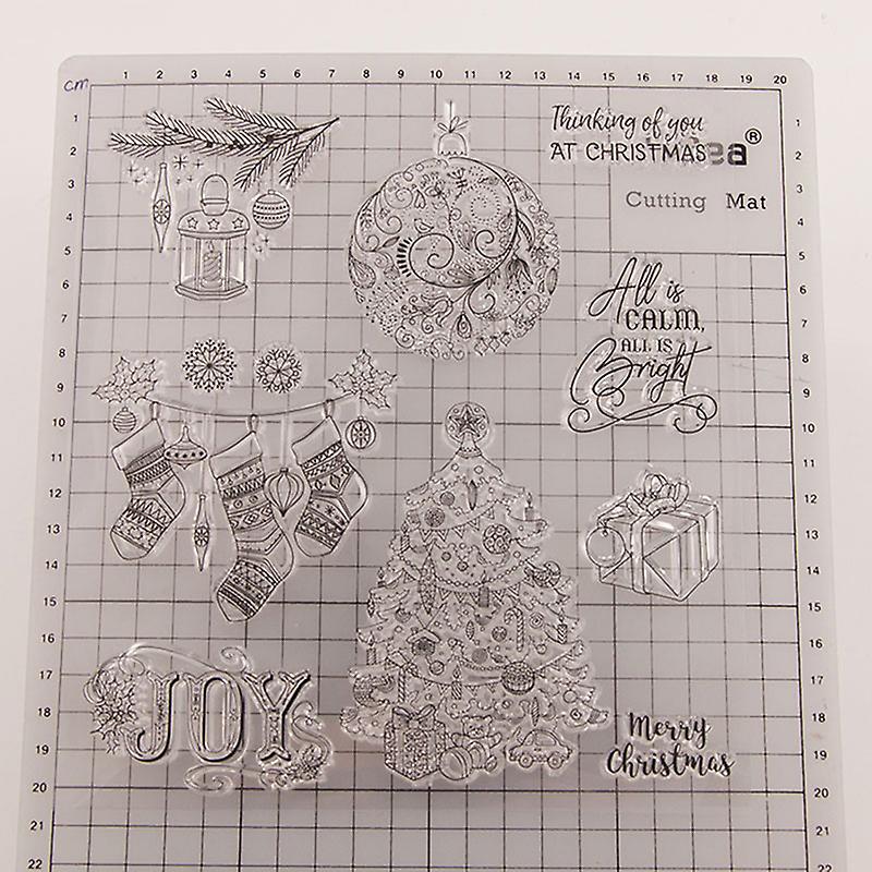 Silicon Clear Stamp transparent ștampile de cauciuc Diy Scrapbook cadou de Crăciun