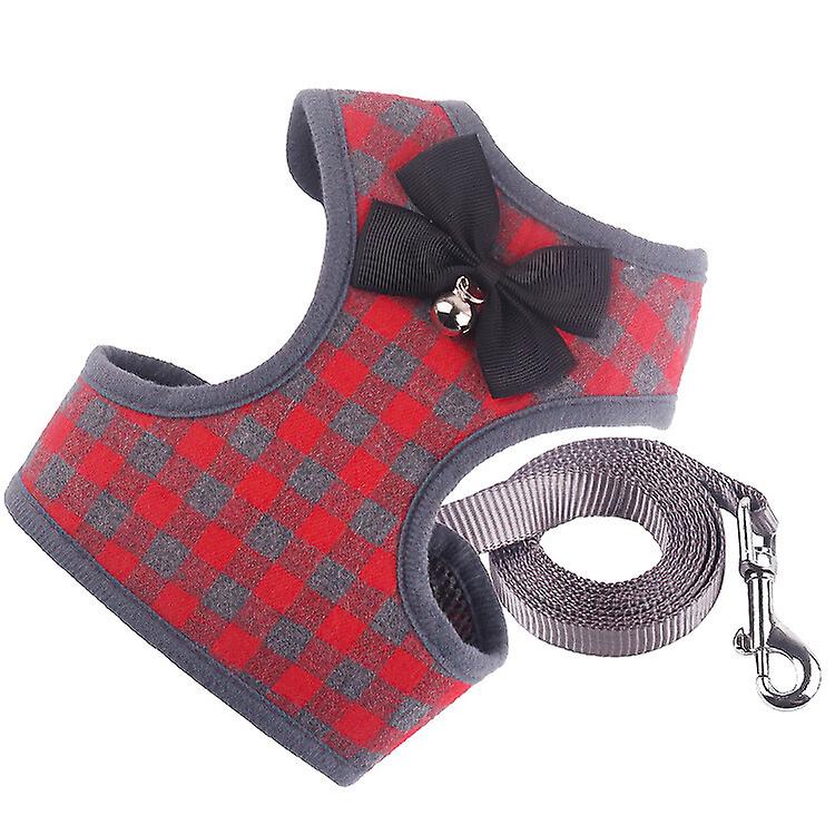 Vest-style Pet Harness Anti-breakaway Leash Cat Teddy Pet Lattice Chest