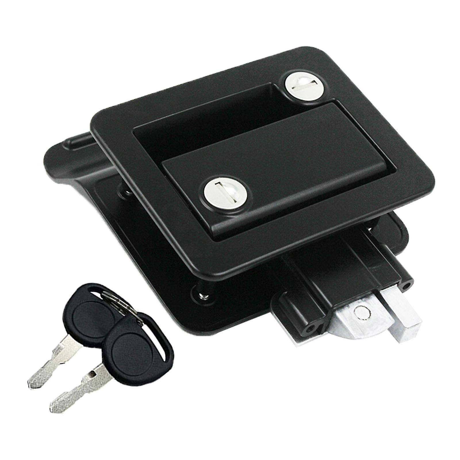 Camper RV Door Latch Locks Handle for Trailers Easy Install Black