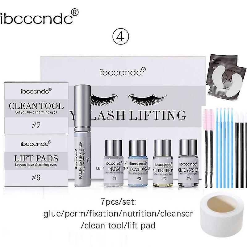 2023 New Set Eyelash Perm Kit Lash Curling Eyelash Extensions Eyelash Makeup Tool Cling Film Lifting Pad Dropshipping