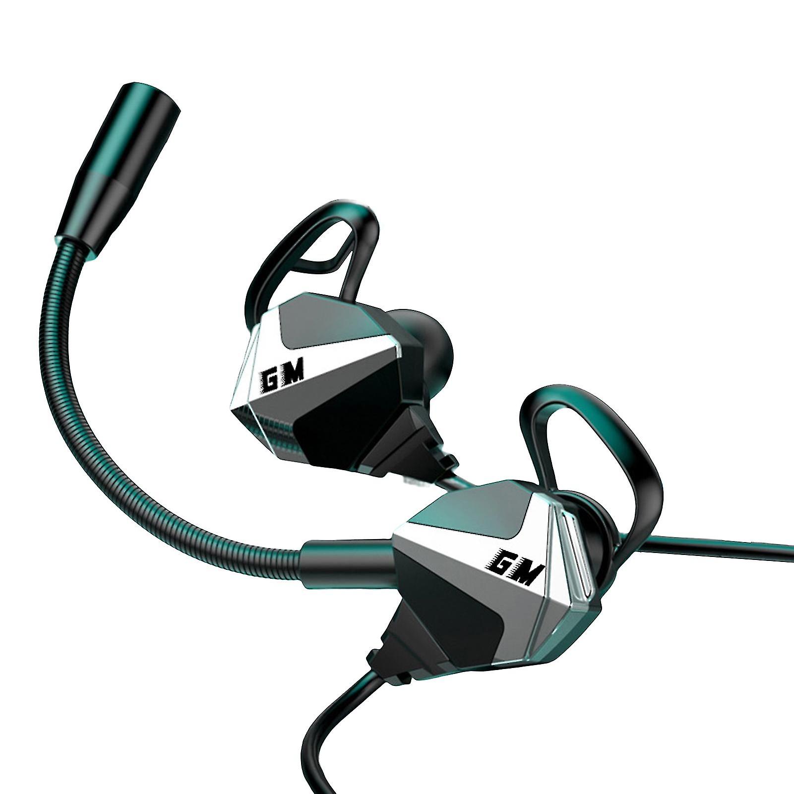 Headphone Stereo Surround Low Latency Dual Microphone Slanted Ear In-ear Line Control Headphone For Music