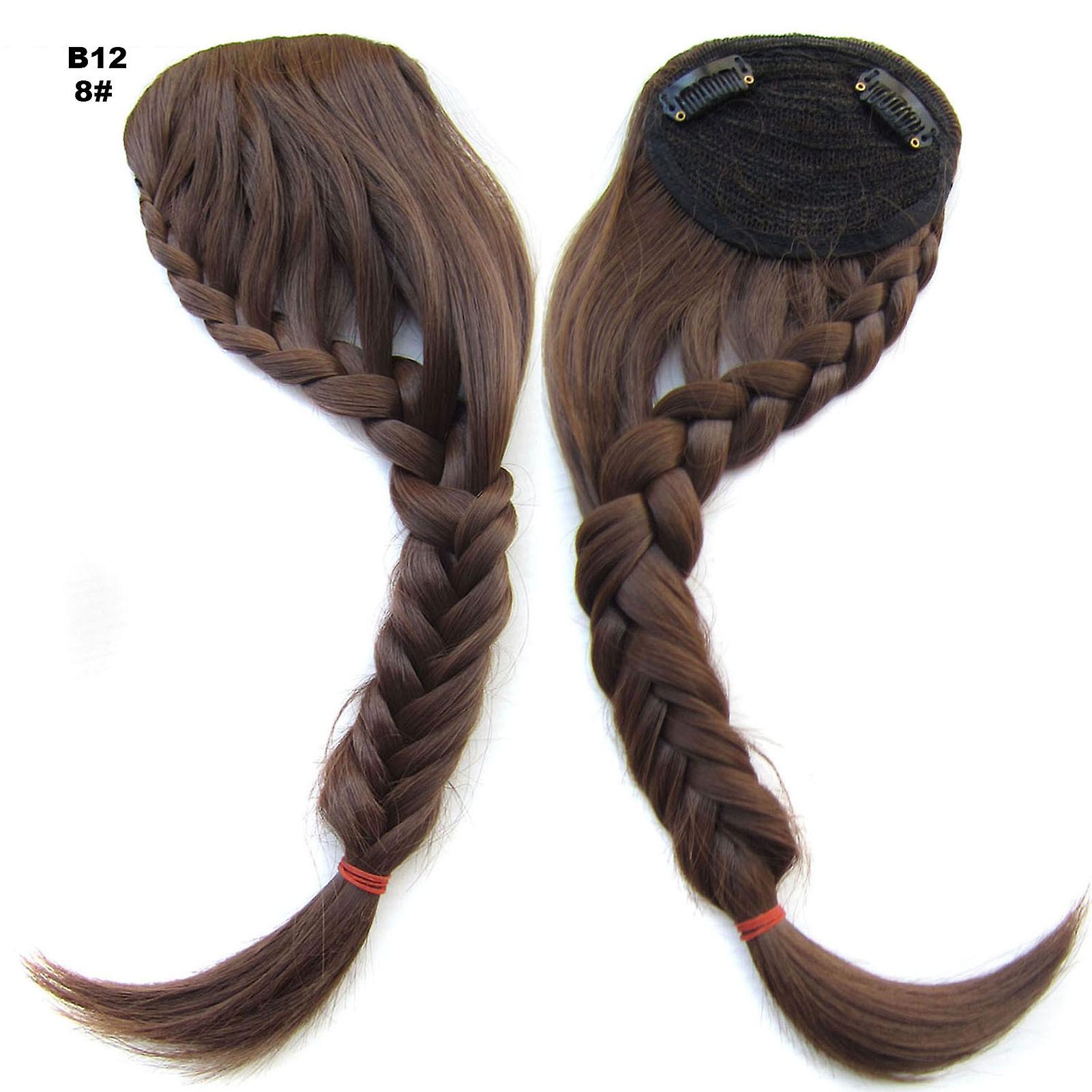 Natural Color Synthetic Braided Wig Natural Looking & Soft Touch Look Like Belong To Your Own For Daily & Cosplay Use