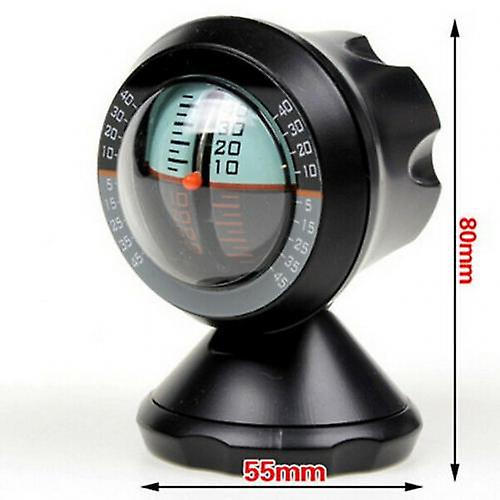 Car Inclinometer Gradient Balancer Inclinometer Level Gauge Meter Automatic Built-in Vehicle Inclinometer Gradient Level Compass
