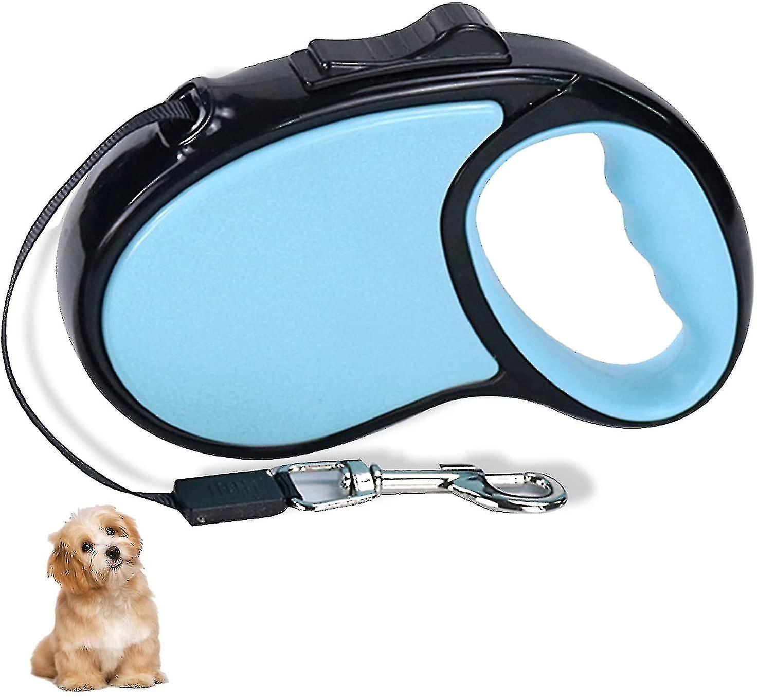 Dog Leash Retractable Dog Leash, Small Dog Retractor Leash 3m, Reel Dog Leash-blue