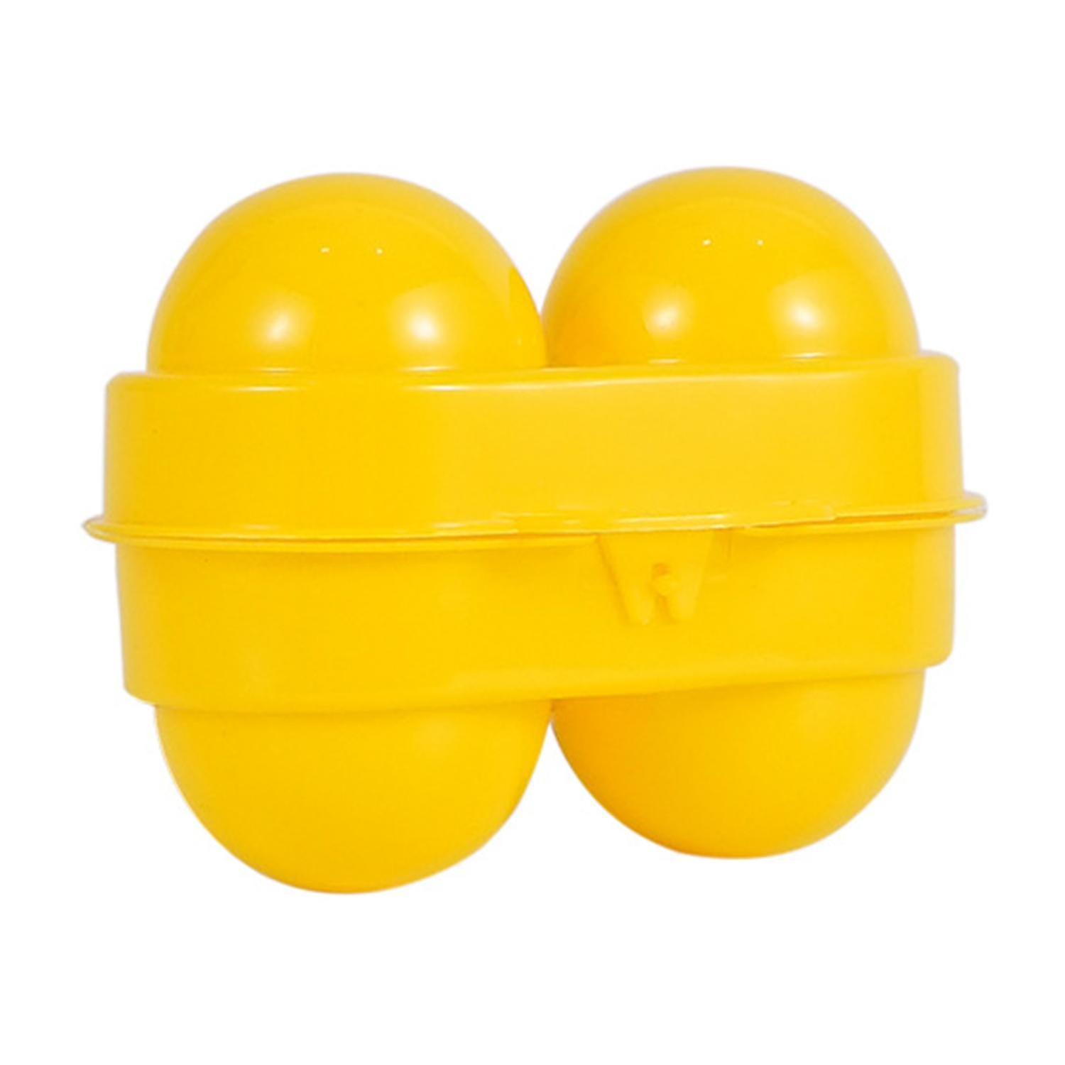 3 x Egg Storage Box Safe Anti-Collision Portable 2 Grids Handheld Egg Container for Camping