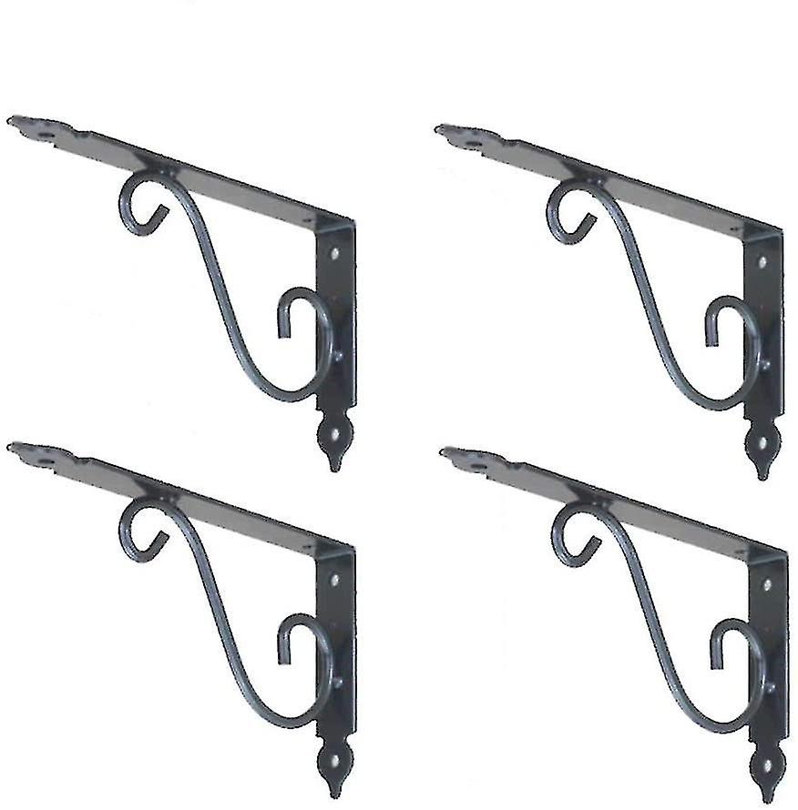 Wall Shelf Bracket,4 Pieces Steel 90 Degree Triangle Brackets,wall Mounted L Shape Bracket,multifunc
