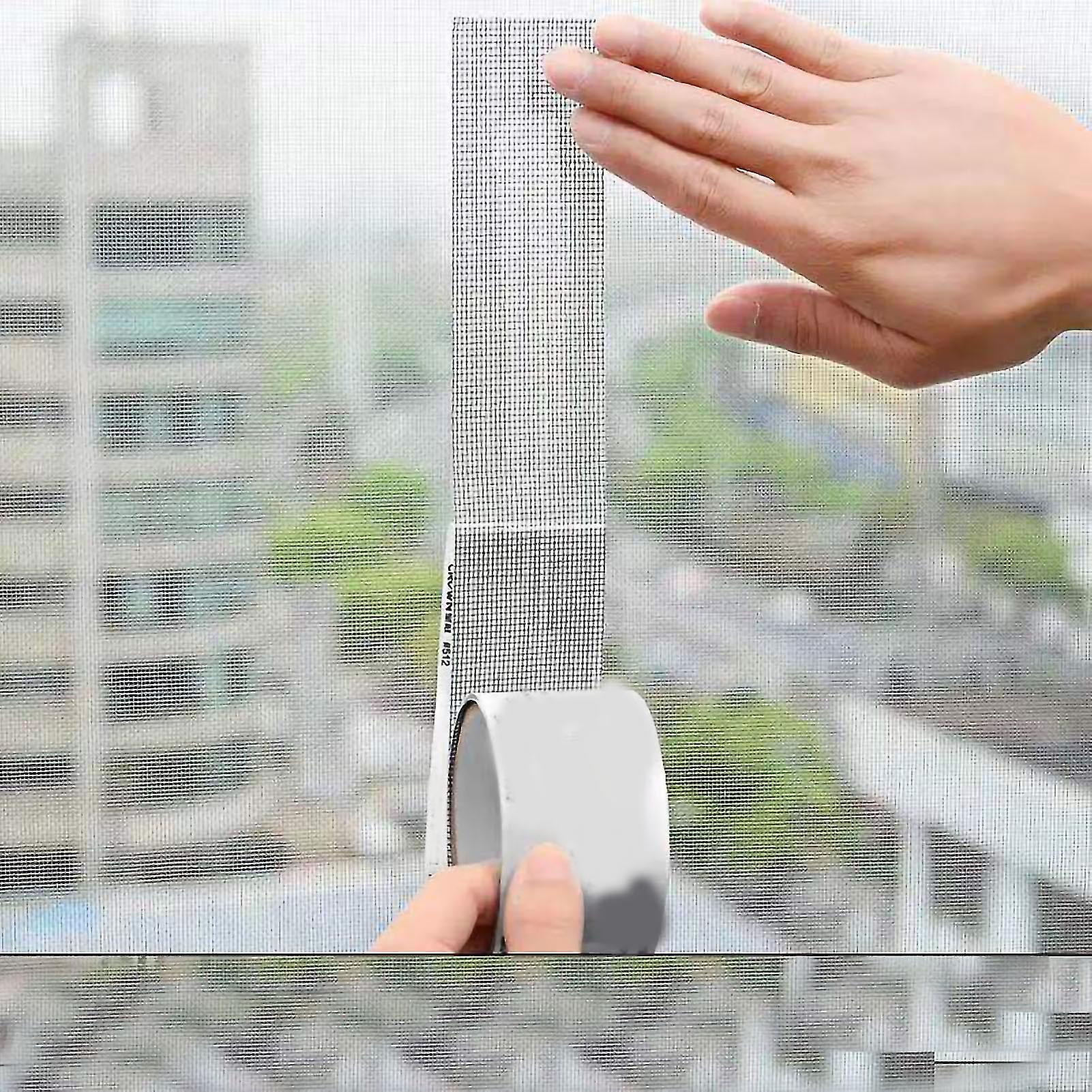 Window Screen Repair Tape 5cm x 2m Grey Mesh Patch for Holes