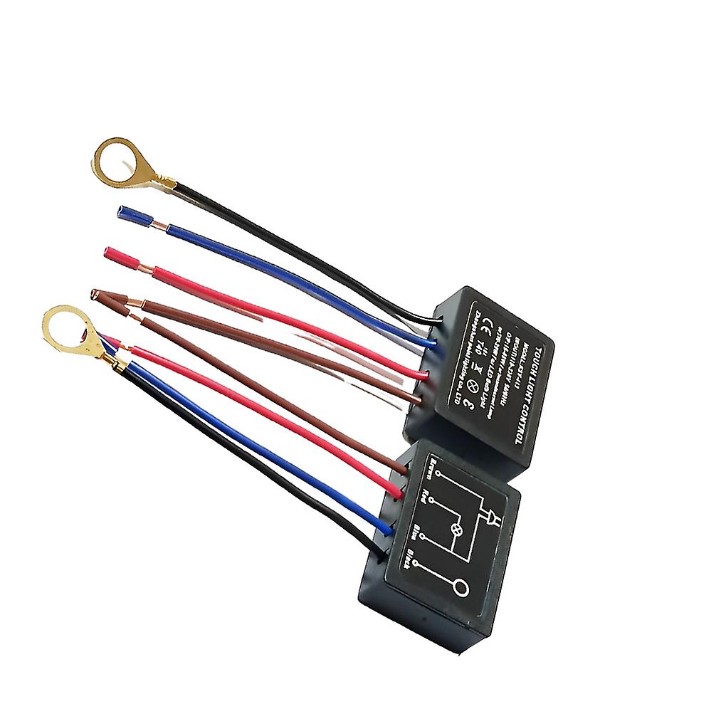 2x Black Universal Dimmer Switch For Table Lamp High Precision For Lighting Control Ensuring Safe