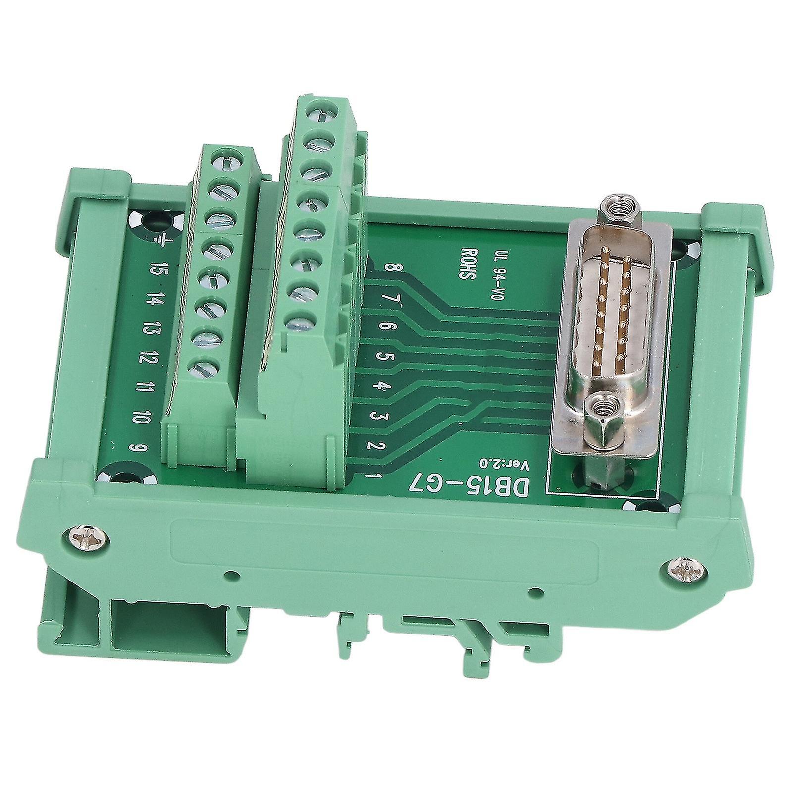 Terminal Block Male Header Interface Break Out Board Module DC 60V DB15 ...