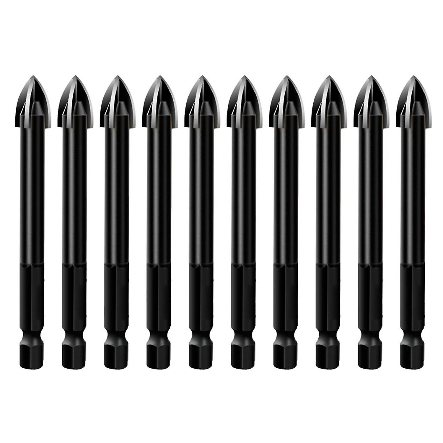 10Pcs Triangle Drill Bit Cross Angle Design Efficient Low Resistance Anti-rust Tip Drill Bit for Ele