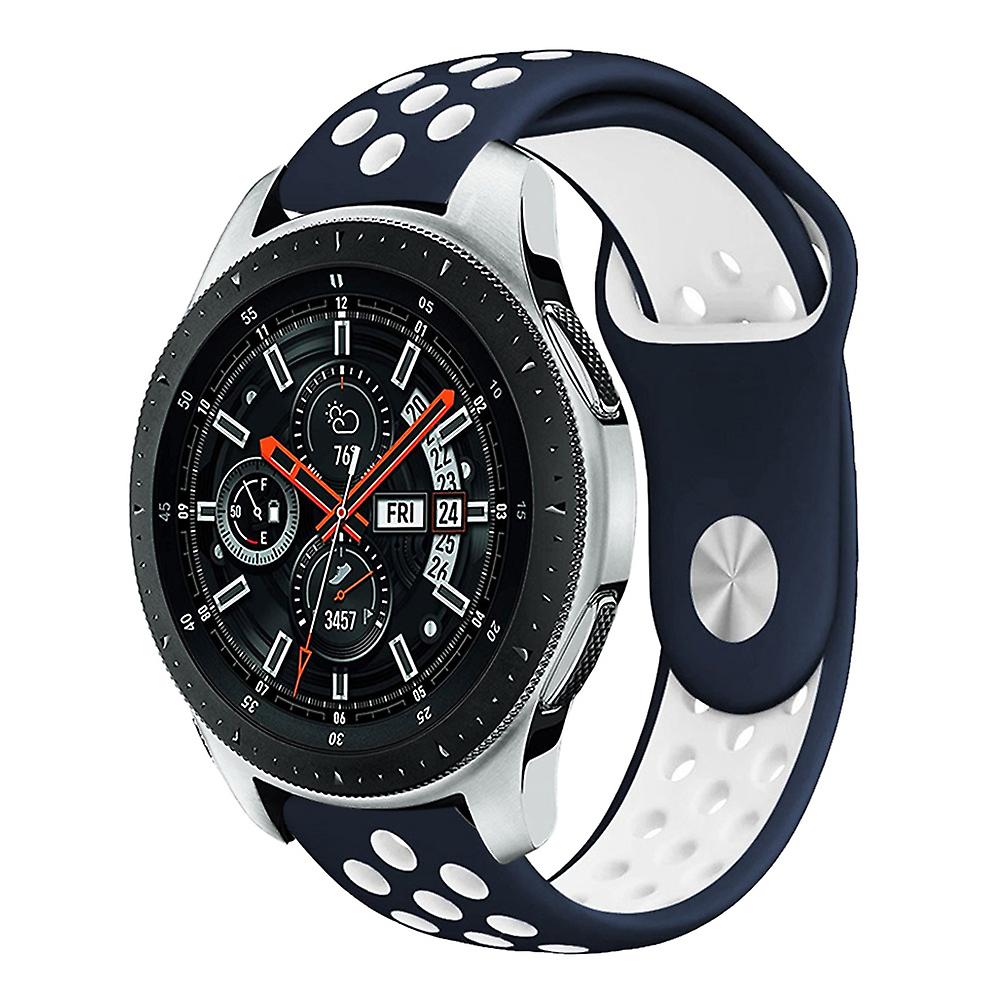 Hollow-out Two-color Silicone Wrist Band Replacement for Samsung Galaxy Watch 46mm