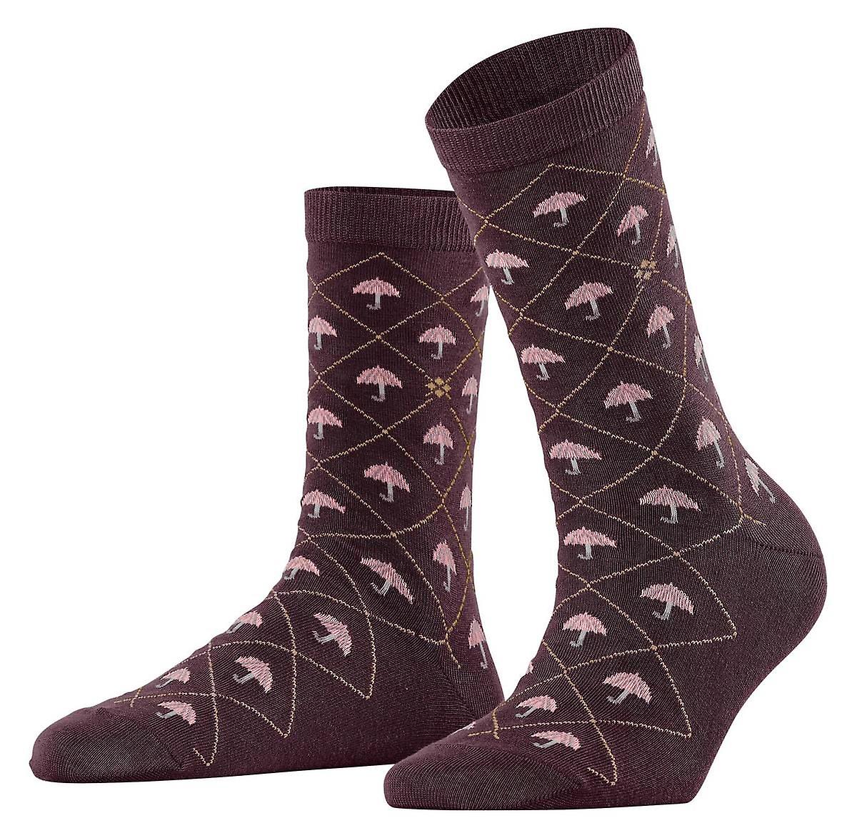 Burlington Umbrella Socks - Burgundy