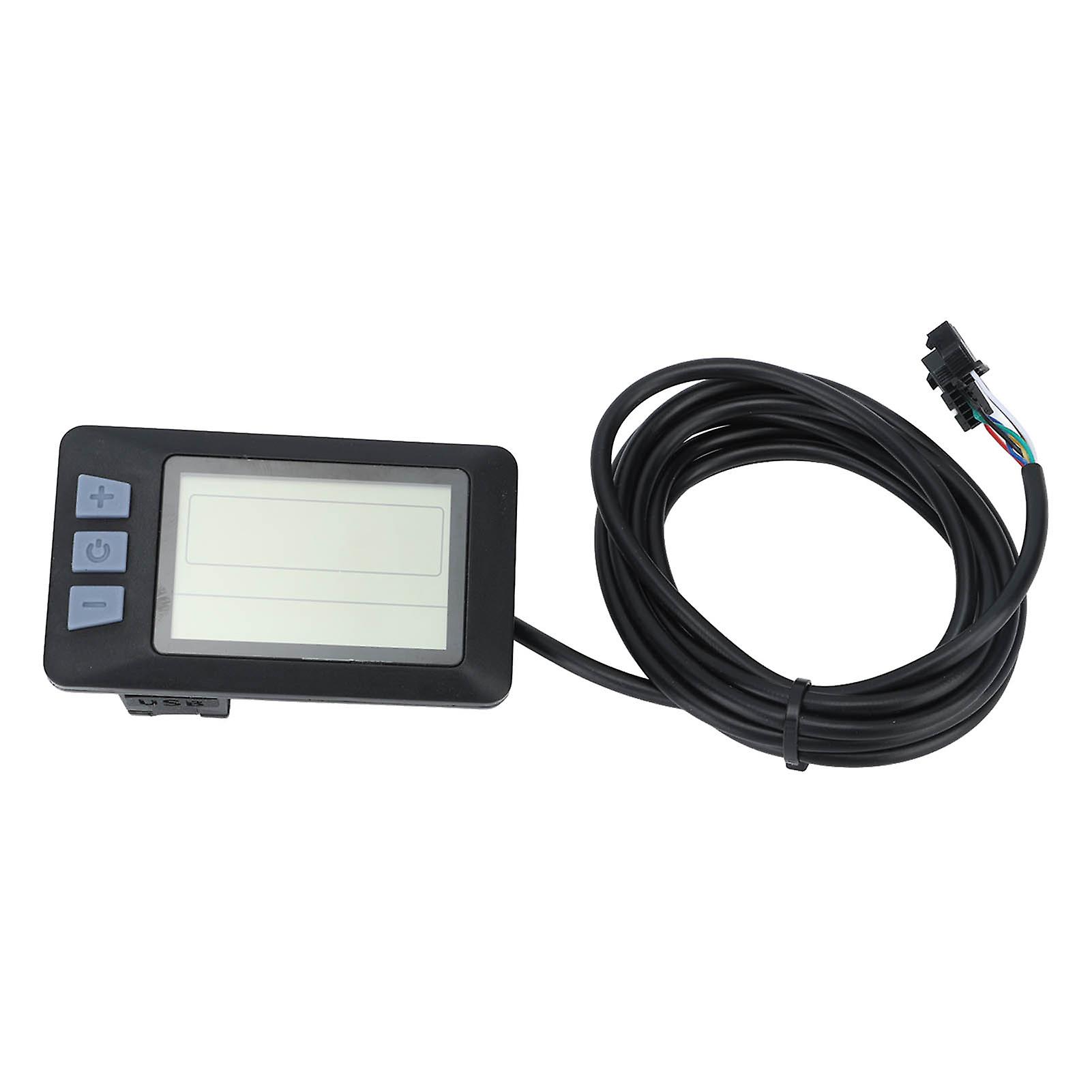 Qukaim Electric Scooter L C D Display Electric Bike LCD Display Panel, Waterproof Compact Lightweight Scooter Screen, 24V 36V 48V 60V