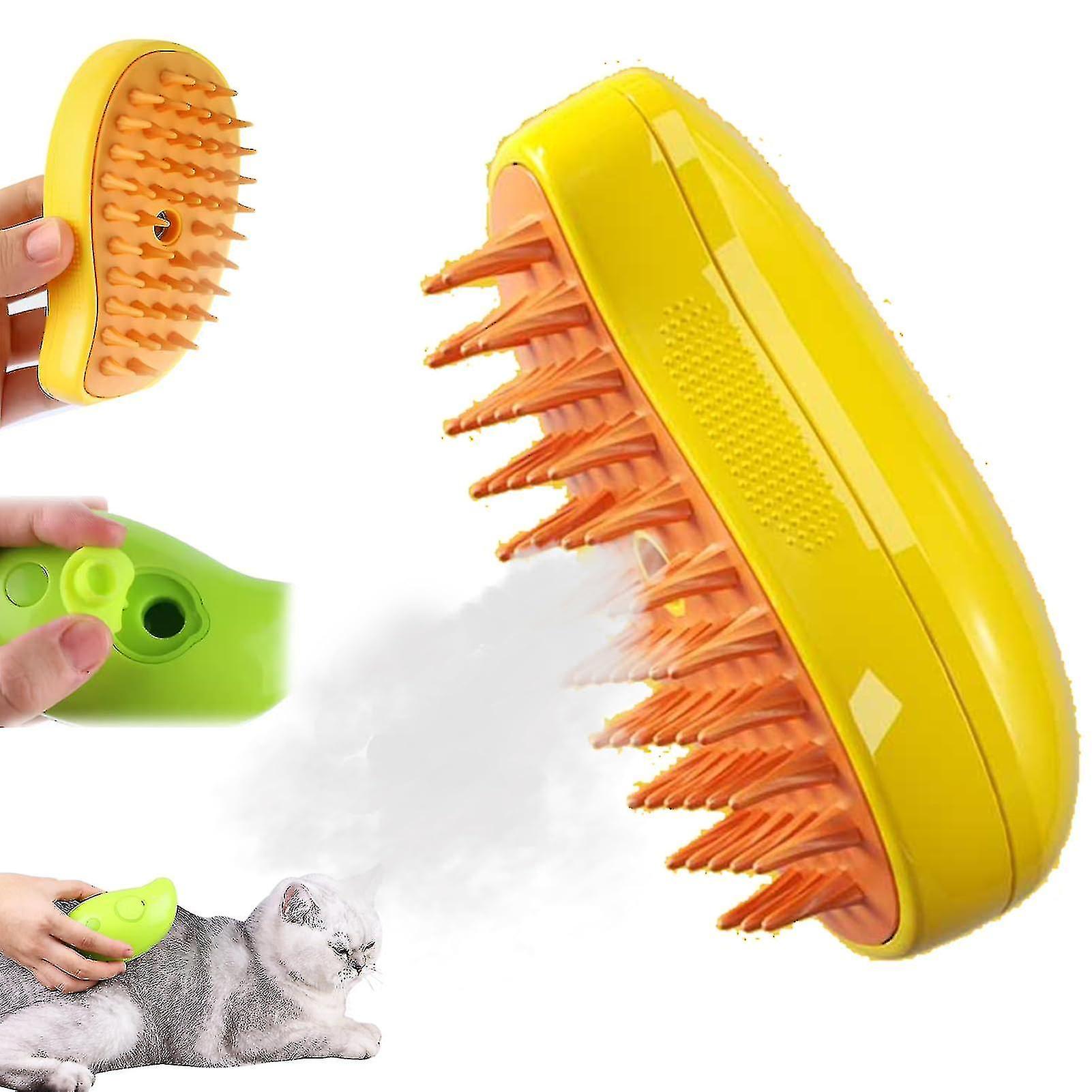 Steamy Cat Brush - 2024 Νέα Cat Steamy Brush, Steamy Brush Cat, Steamy Dog Brush, Πολυλειτουργική αυτοκαθαριζόμενη βούρτσα γάτας ατμού για την αφαίρεση Tangled A
