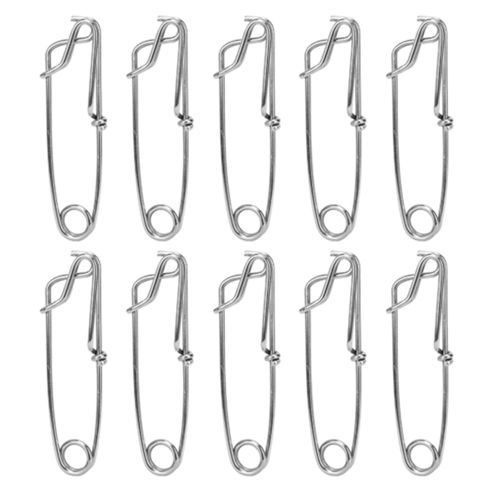 10pcs Stainless Steel Longline Fishing Hooks 2.6 x 100mm