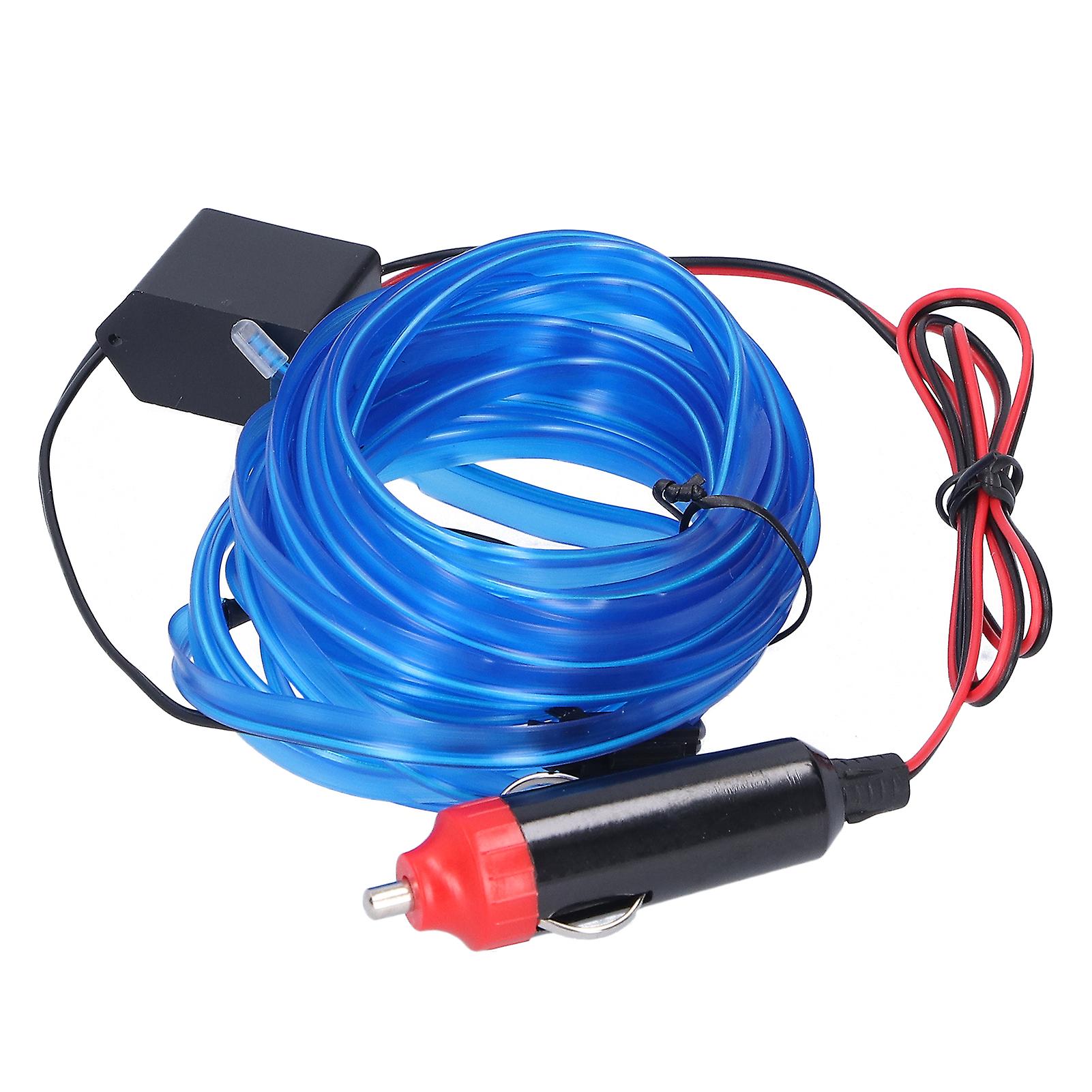 5m/16.4ft Car LED Strip Light, Bright Atmosphere Light for Cigarette Lighter, Car Interior Lighting, DC 12V, Blue