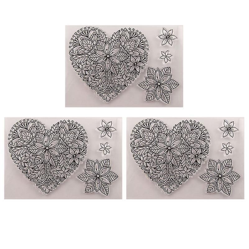 Die neuen 3pcs transparenten Stempel