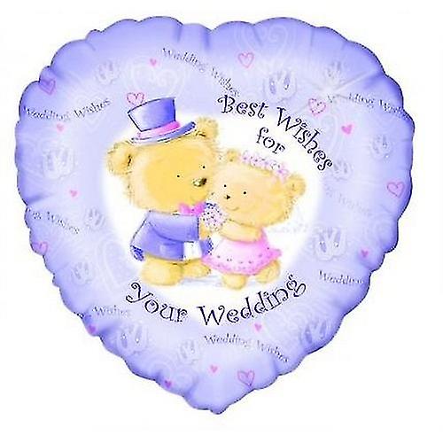 Best Wishes For Your Wedding Heart Foil Balloon