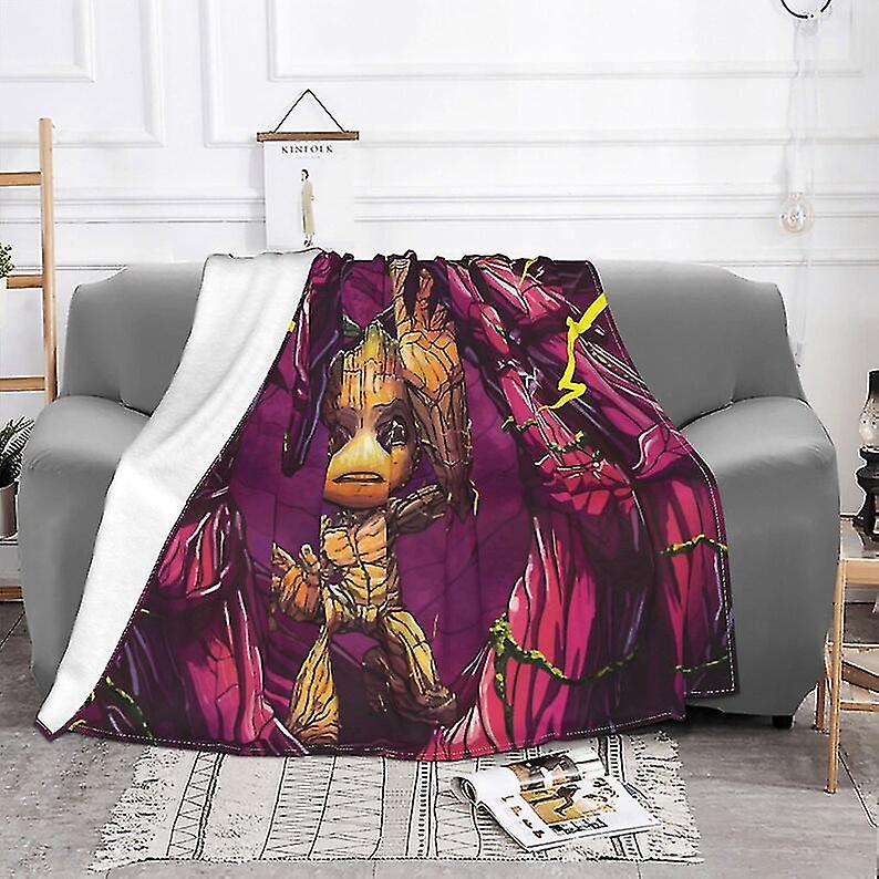 Custom Name Blanket Marval Groot Tapestry Personalized Blankets Birthday Gift Customized Diy