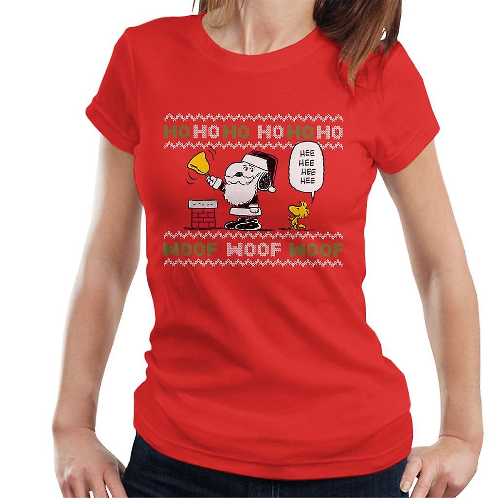 Peanuts Snoopy Dressed As Santa Women's T-Shirt