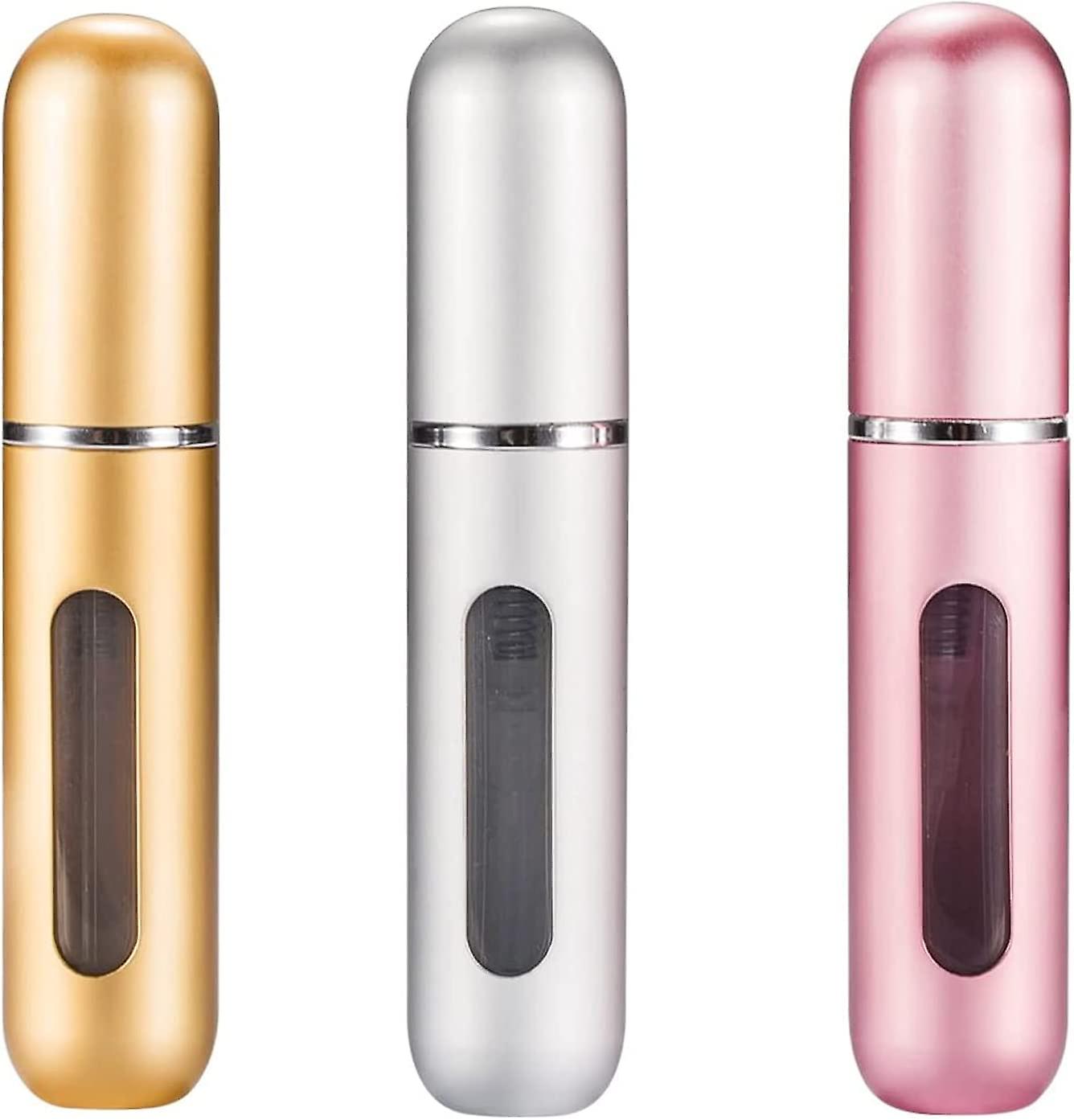 Perfume Atomiser, Pack of 3, 5 ml, Refillable Empty Travel Perfume Atomiser, Refillable Perfume Bottles, Mini Portable Spray Bottle
