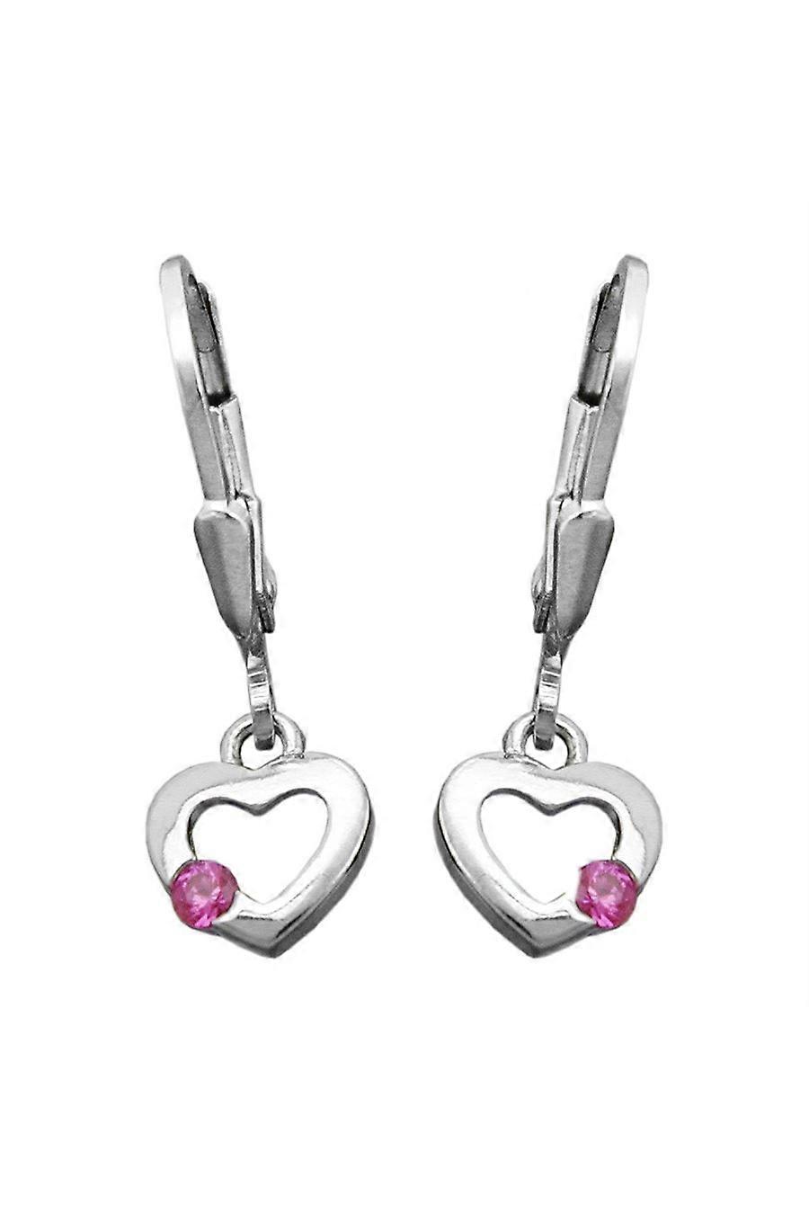 Leverback Earrings Heart Silver 925 - Gl93433