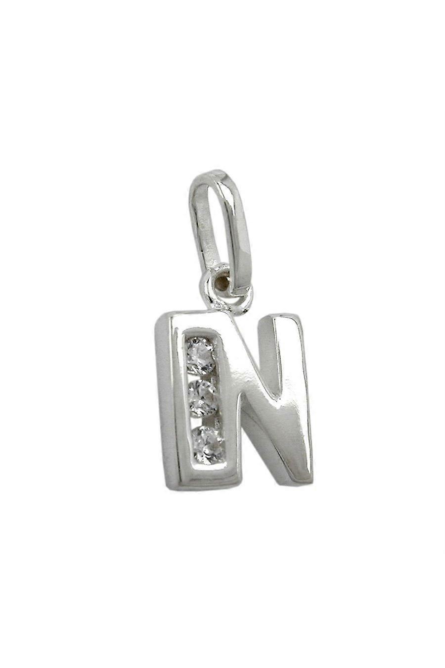 Pendant Initial N With Cz Silver 925 - Gl91444n