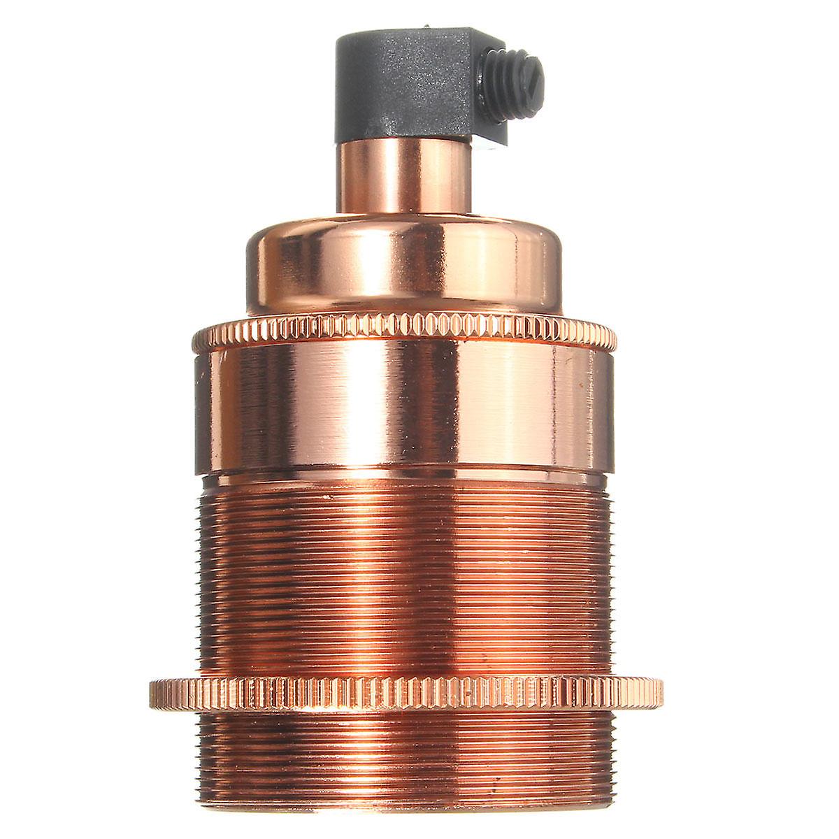 E27 Vintage Copper Edison Light Bulb Adapter Lamp Holder For Pendant Lighting Ac110-250v