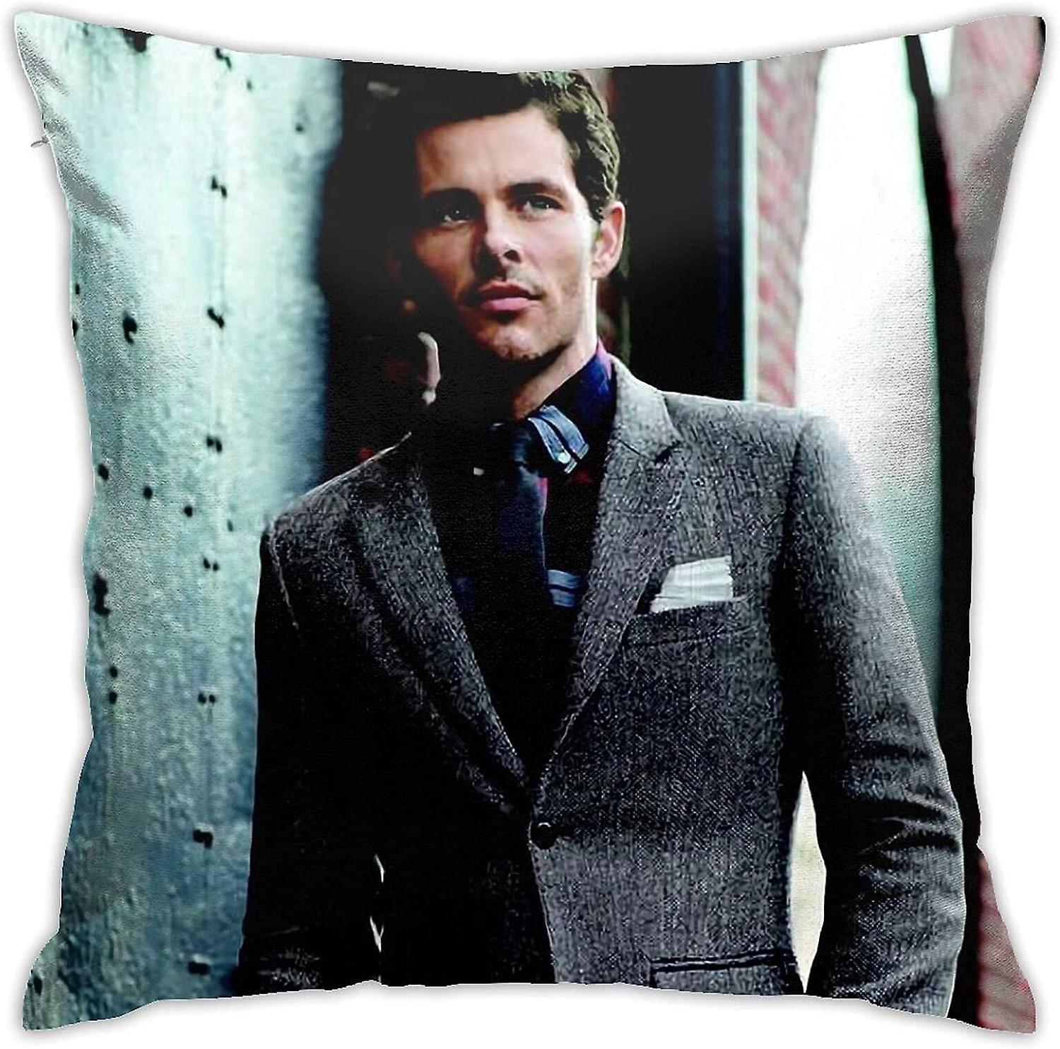 James Marsden Pillow Covers Double Sided Printing Throw Pillow Cases Soft Cushion Covers Dorm Decor for Living Room Bedroom Pillowcase -TB2202
