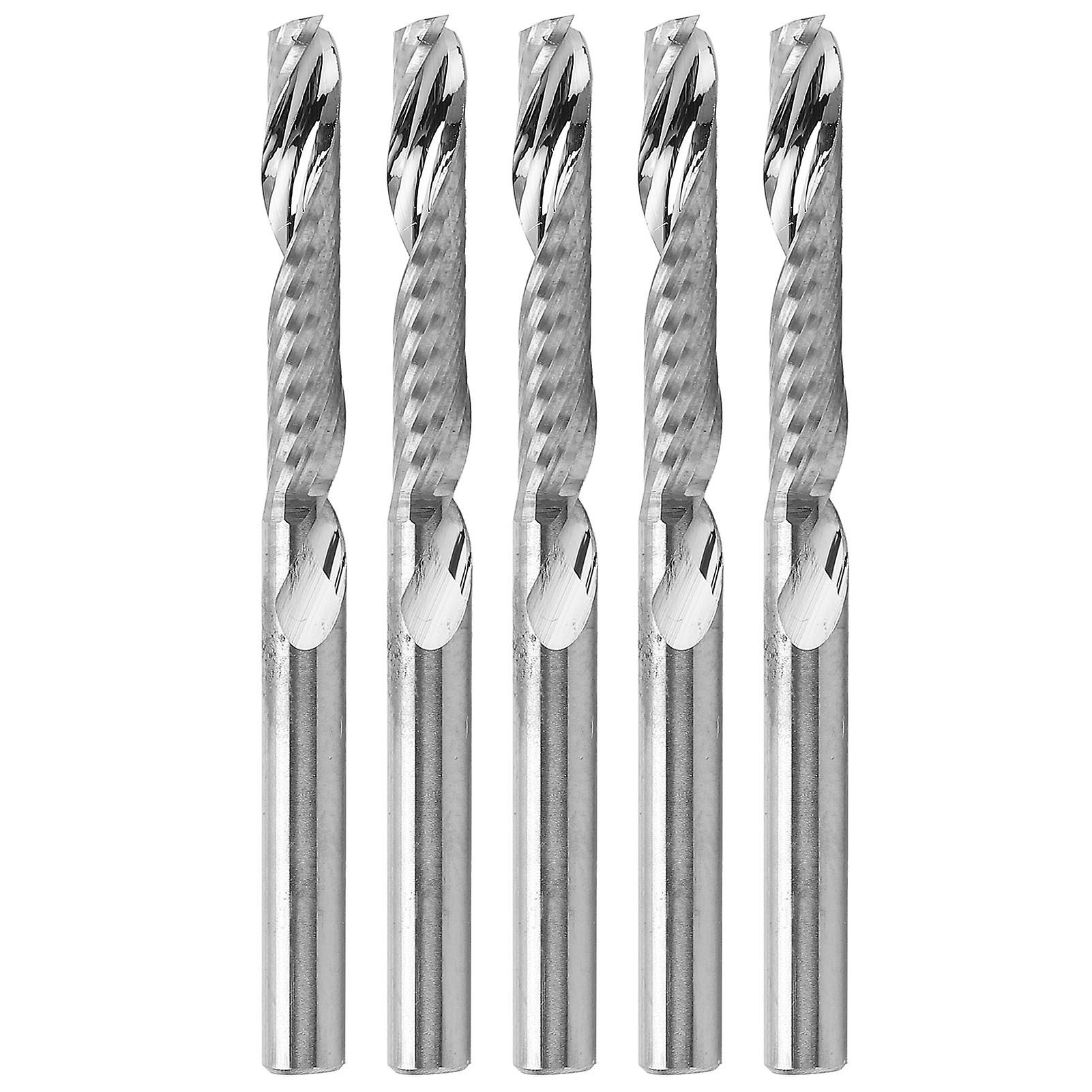 Single-edge spiral straight shank end mill single-edge design, spiral structure