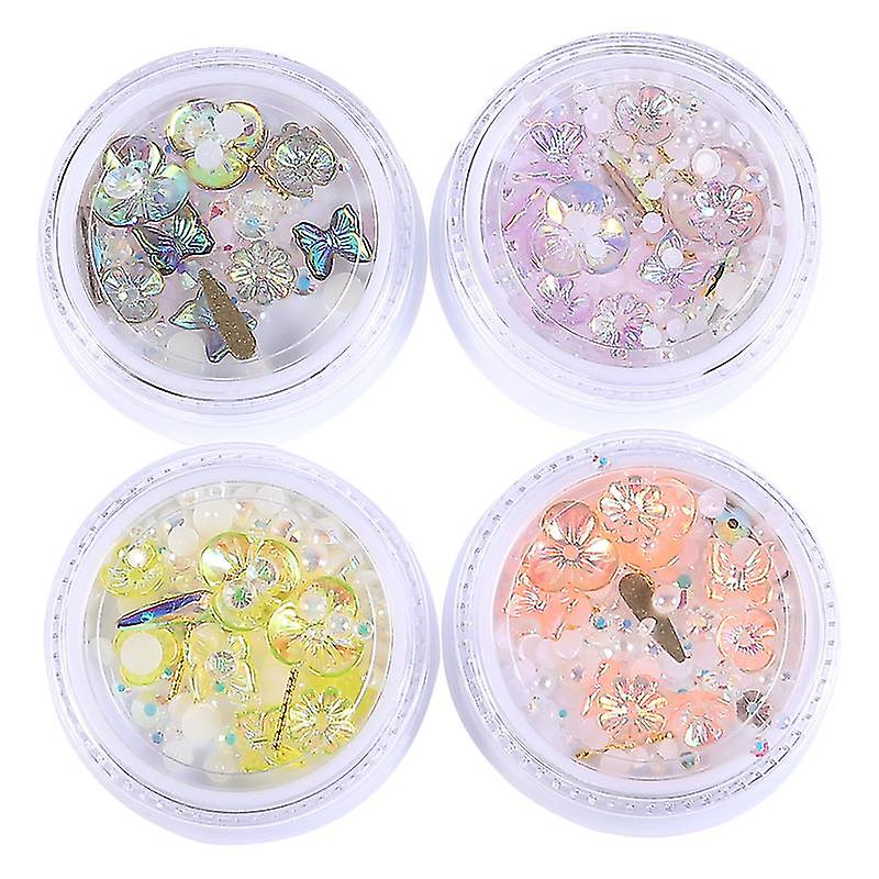 4pcs 3d Nail Art Decor