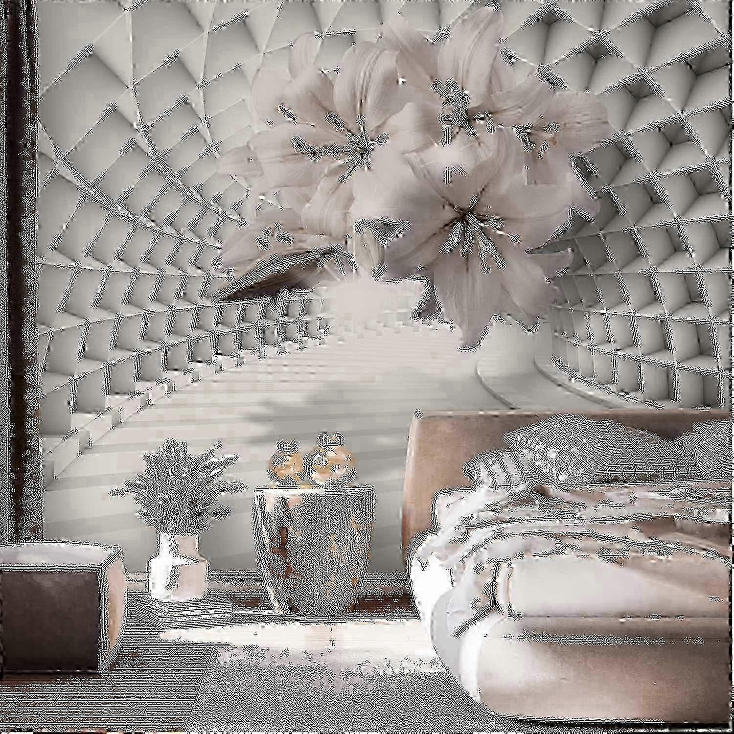 Self-adhesive Wall Mural - Flowers in the Tunnel
