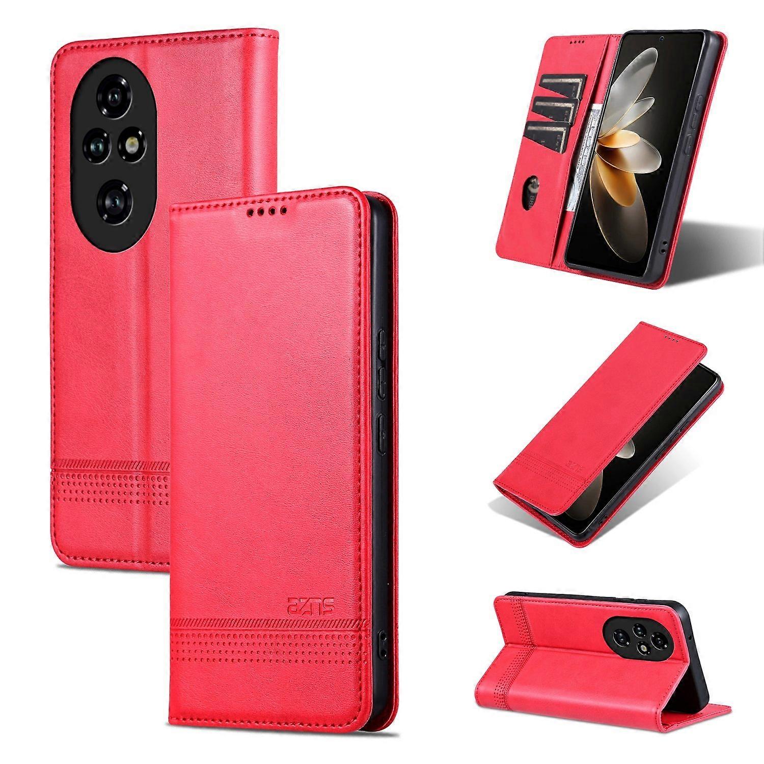 Magnetic Calf Texture Case For Honor 200 Pro